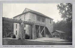 Hamer's Mill, Spring Mill State Park Postcard