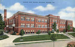 Marion High School Building Indiana Postcard Postcard