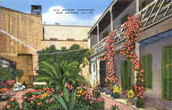 Old Spanish Courtyard Postcard