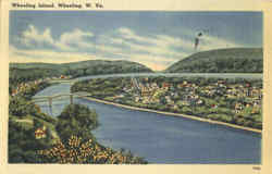 Wheeling Island West Virginia Postcard Postcard