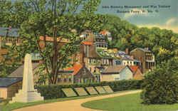 John Brown's Monument And War Tablets Harpers Ferry, WV Postcard Postcard