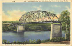 New Fifth Street Bridge And Little Kanawha River Parkersburg, WV Postcard Postcard