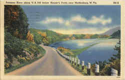Potomac River, Harpers Ferry Martinsburg, WV Postcard Postcard