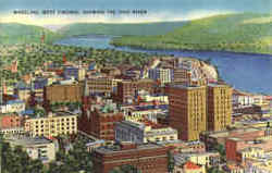 Showing The Ohio River Wheeling, WV Postcard Postcard