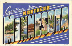 Greetings From Northern Minnesota Postcard