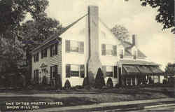 One Of The Pretty Homes Snow Hill, MD Postcard Postcard