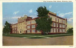 West Waterloo High School Iowa Postcard Postcard