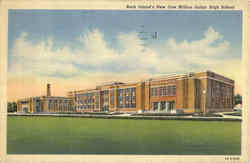 Rock Island's New One Million Dollar High School Illinois Postcard Postcard