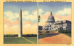 Washington Monument Postcard