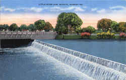 Little River Dam Wichita, KS Postcard Postcard