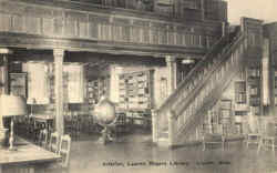 Interior Lauren Rogers Library Laurel, MS Postcard Postcard