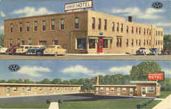 Riverside Hotel & Motel Postcard