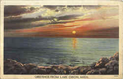 Greetings From Lake Orion Postcard