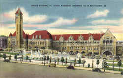 Union Station And Hotel McCartney St. Louis, MO Postcard Postcard