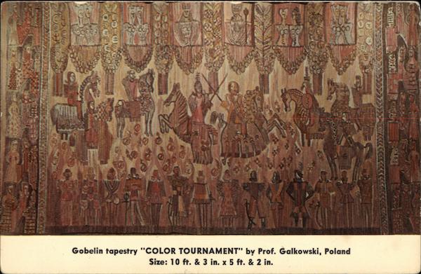 Gabelin Tapestry Color Tournament by Prof. Galkowski, Poland New York