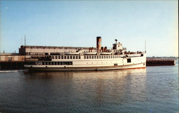 SS Martha's Vineyard providing daily service to the Island and Docking at Cuttyhunk New Bedford Massachusetts