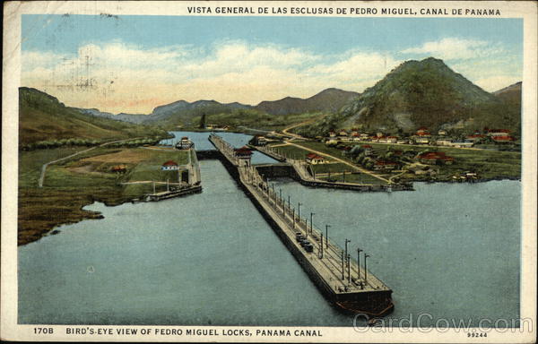 Bird's Eye View of Pedro Miguel Locks Panama Canal