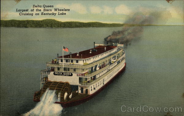 Largest of the Stern Wheelers Cruising on Kentucky Lake