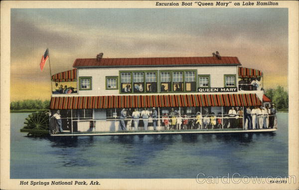Excursion Boat Queen Mary on Lake Hamilton Hot Springs National Park Arkansas