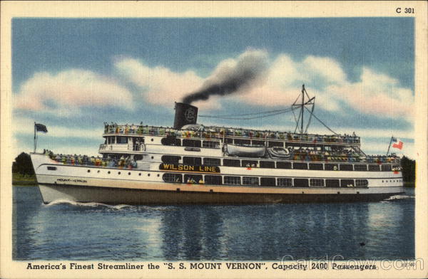 S.S. Mount Vernon - Wilson Line Steamers