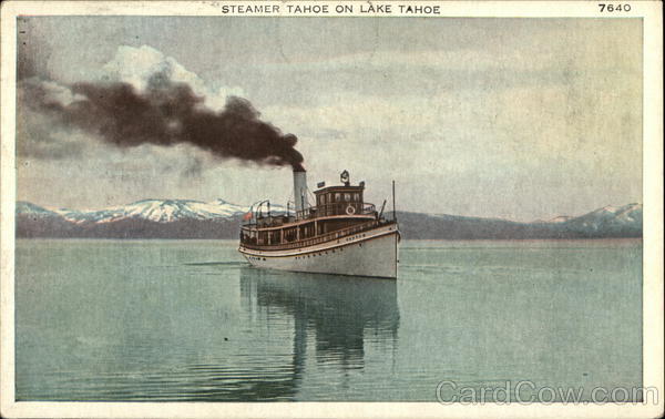 Steamer Tahoe on Lake Tahoe Steamers