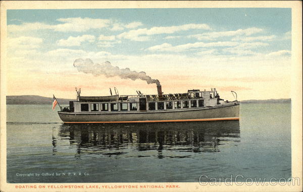 Boating on Yellowstone Lake Yellowstone National Park