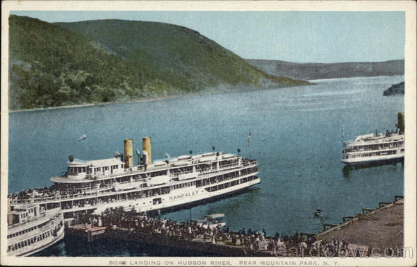 Boat Landing on Hudson River, Bear Mountain Park Tomkins Cove New York