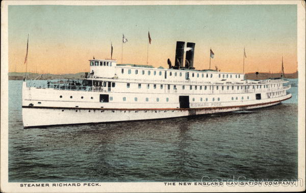 Steamer Richard Peck, The New England Navigation Company