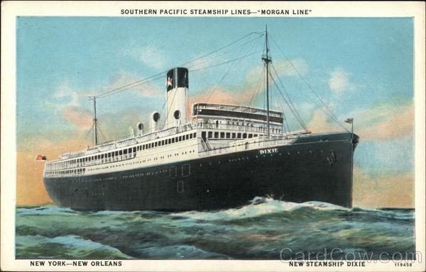 Southern Pacific Steamship Lines - Morgan Line Steamers