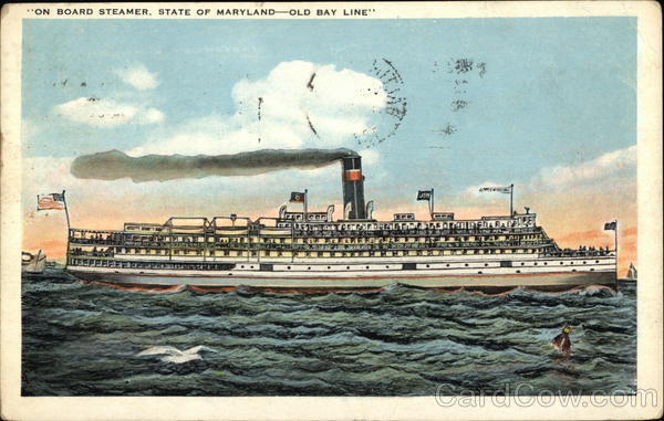 Steamer State of Maryland - Old Bay Line Steamers