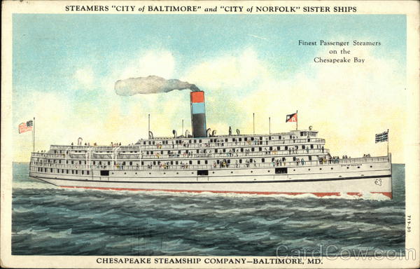 Chesapeake Steamship Company - City of Norfolk Steamers