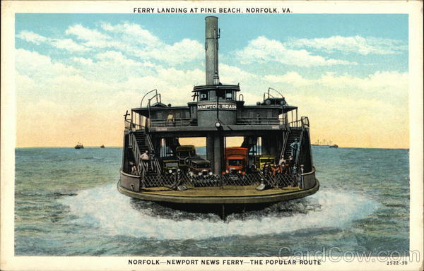 Ferry Landing at Pine Beach Norfolk Virginia