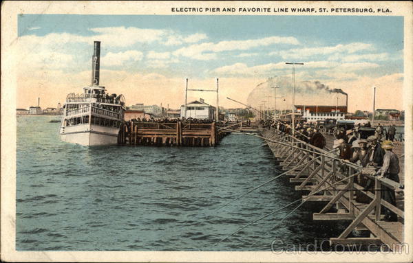 Electric Pier and Favorite Line Wharf St. Petersburg Florida