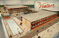 Ventnor Motel & Apartments Ventnor City, NJ Postcard Postcard Postcard