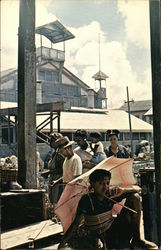 Native Market Georgetown, Guyana South America Postcard Postcard Postcard