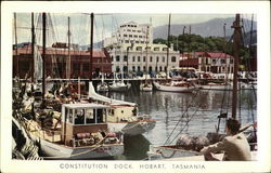 Constitution Dock Hobart, Tasmania South Pacific Postcard Postcard Postcard