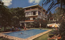Pool View at Hotel Kiss Postcard
