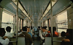 Interior of Metro Car Mexico City, Mexico Postcard Postcard Postcard