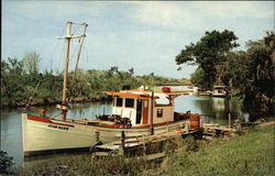 Bayou Country and Fishing Boat "Jean Marie" Postcard