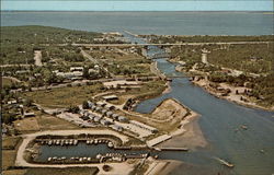 Aerial View, Historic Shinnecock Canal Hampton Bays, NY Postcard Postcard Postcard