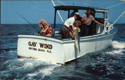 Catching a Dolphin in the Gulfstream on the Coast Postcard