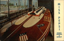 Unlimited Multiple Step Hydroplane - "Miss Pepsi" Postcard