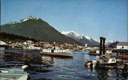 Ferry Crossing Between Sitka and Edgecomb Island Postcard