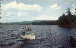 The Mail Boat "Jerrico" plying the waters of Long Lake Naples, ME Postcard Postcard Postcard