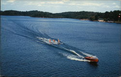 Lake Hamilton Water Skiing Postcard
