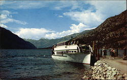 Lake Chelan - Boat Service Postcard