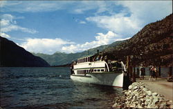 Lake Chelan - Boat Service Washington Postcard Postcard Postcard