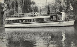 River Boat "Honey Moon" Postcard