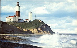 Montauk Point Lighthouse New York Postcard Postcard Postcard