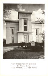 First Presbyterian Church - Old Whalers Church Postcard